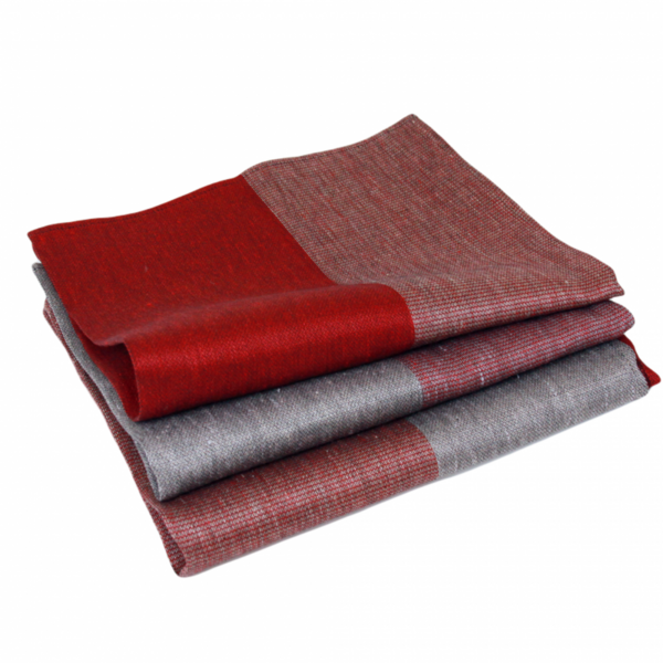 Pyyhe light 49x60cm 7L raita punainen